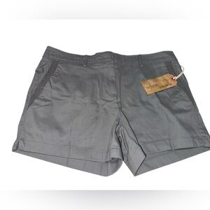 NWT Beacan Cove Shorts Size 10 Gray